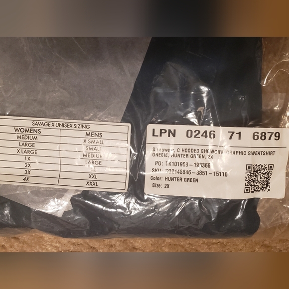 Savage x Fenty Hooded Sweatshirt Onesie - Picture 4 of 5